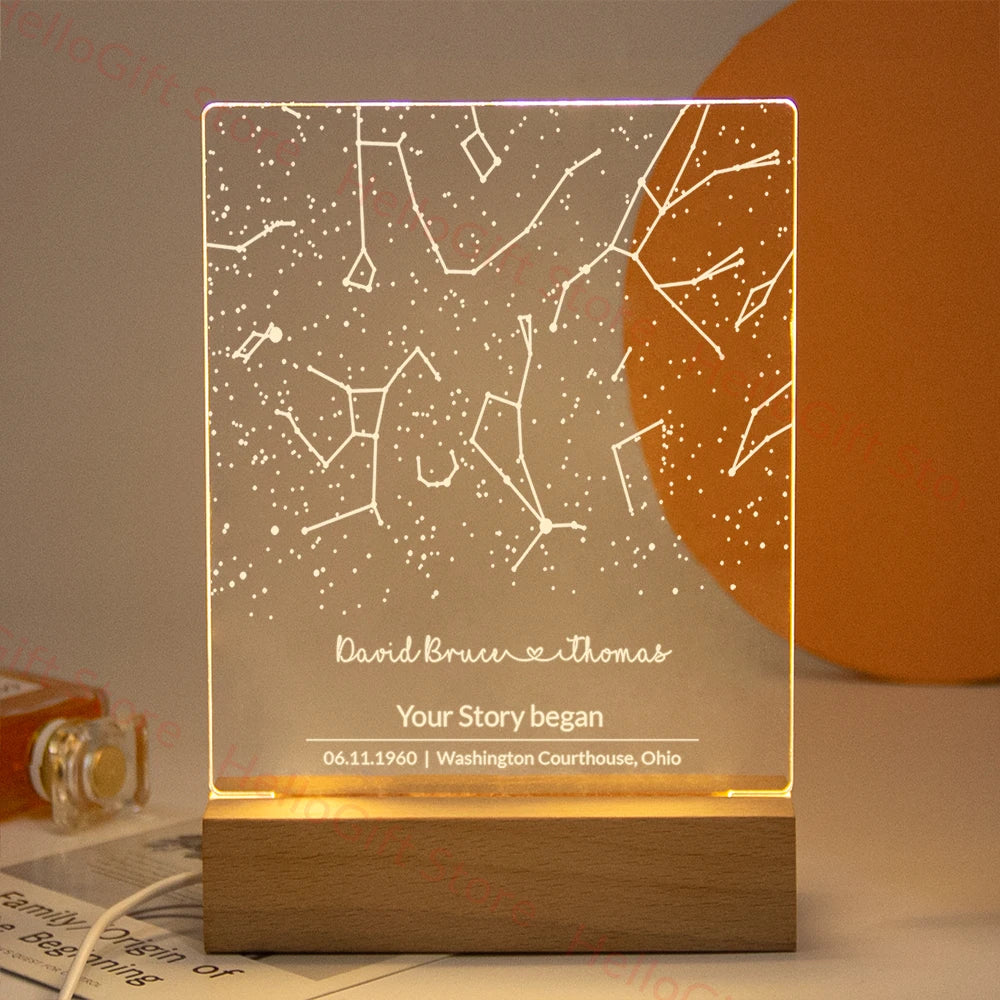 Personalized Constellation Chart Lamp