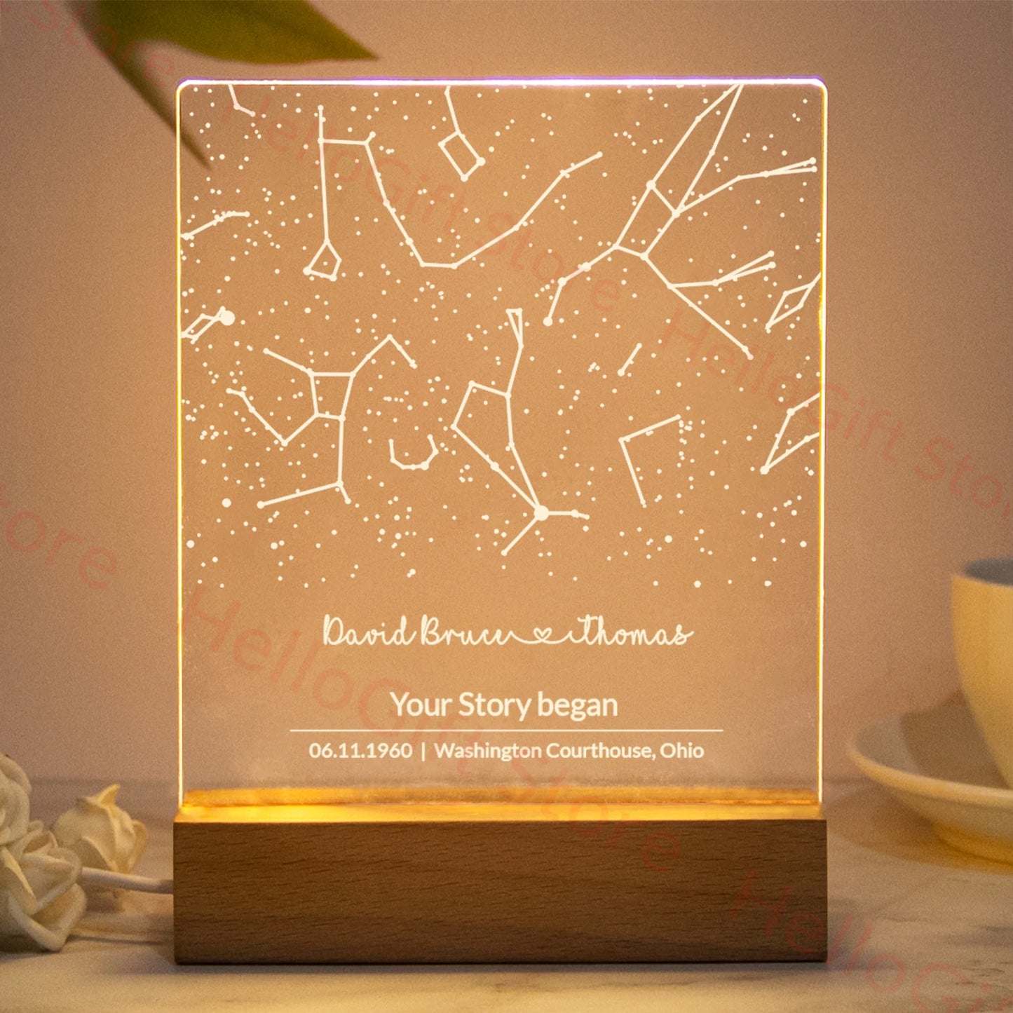 Personalized Constellation Chart Lamp