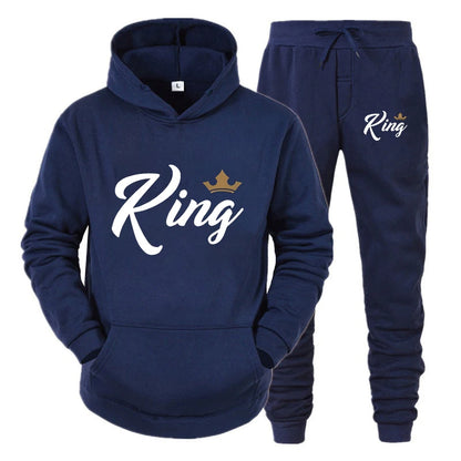 KING QUEEN Printed Lover Hoodie and Pants