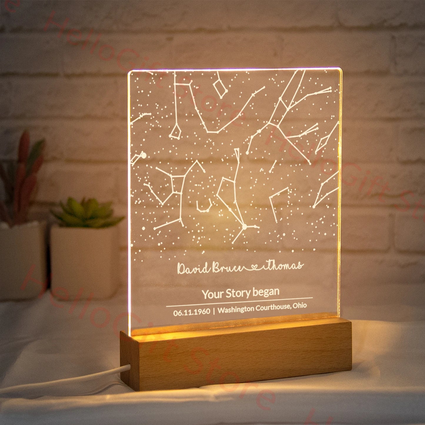 Personalized Constellation Chart Lamp